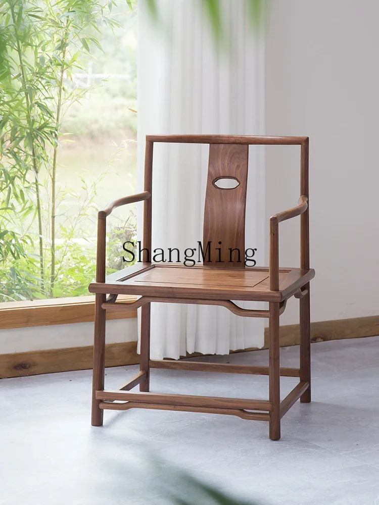 CLLminimalist Chinese Solid Wood Black Walnut Table Chair Combination Zen Antique Leisure Chair Home Office Chair
CLLminimalist Chinese Solid Wood Black Walnut Table Chair Combination Zen Antique Leisure Chair Home Office Chair