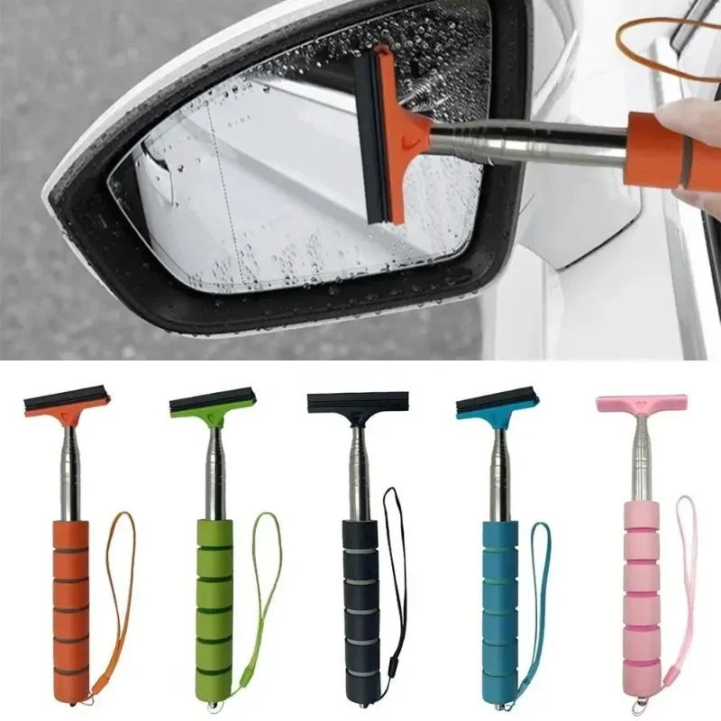 GEFENSI Car Rearview Mirror Wiper With Telescopic Long Handle, Portable Car Side Mirror Window Glass Retractable Squeegee Brush
GEFENSI Car Rearview Mirror Wiper With Telescopic Long Handle, Portable Car Side Mirror Window Glass Retractable Squeegee Brush