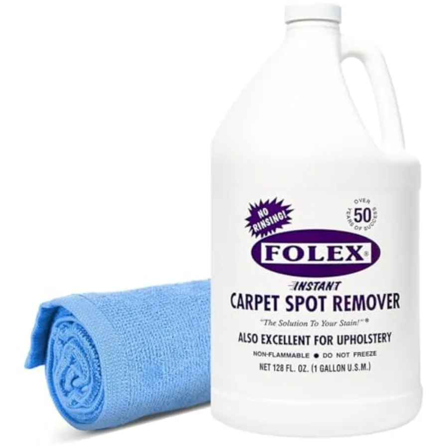 Instant Carpet Spot Remover 128 oz - Powerful Stain Remover for Carpets, Upholstery and Rugs - Eliminates Pet Stains, Grease, R
Instant Carpet Spot Remover 128 oz - Powerful Stain Remover for Carpets, Upholstery and Rugs - Eliminates Pet Stains, Grease, R