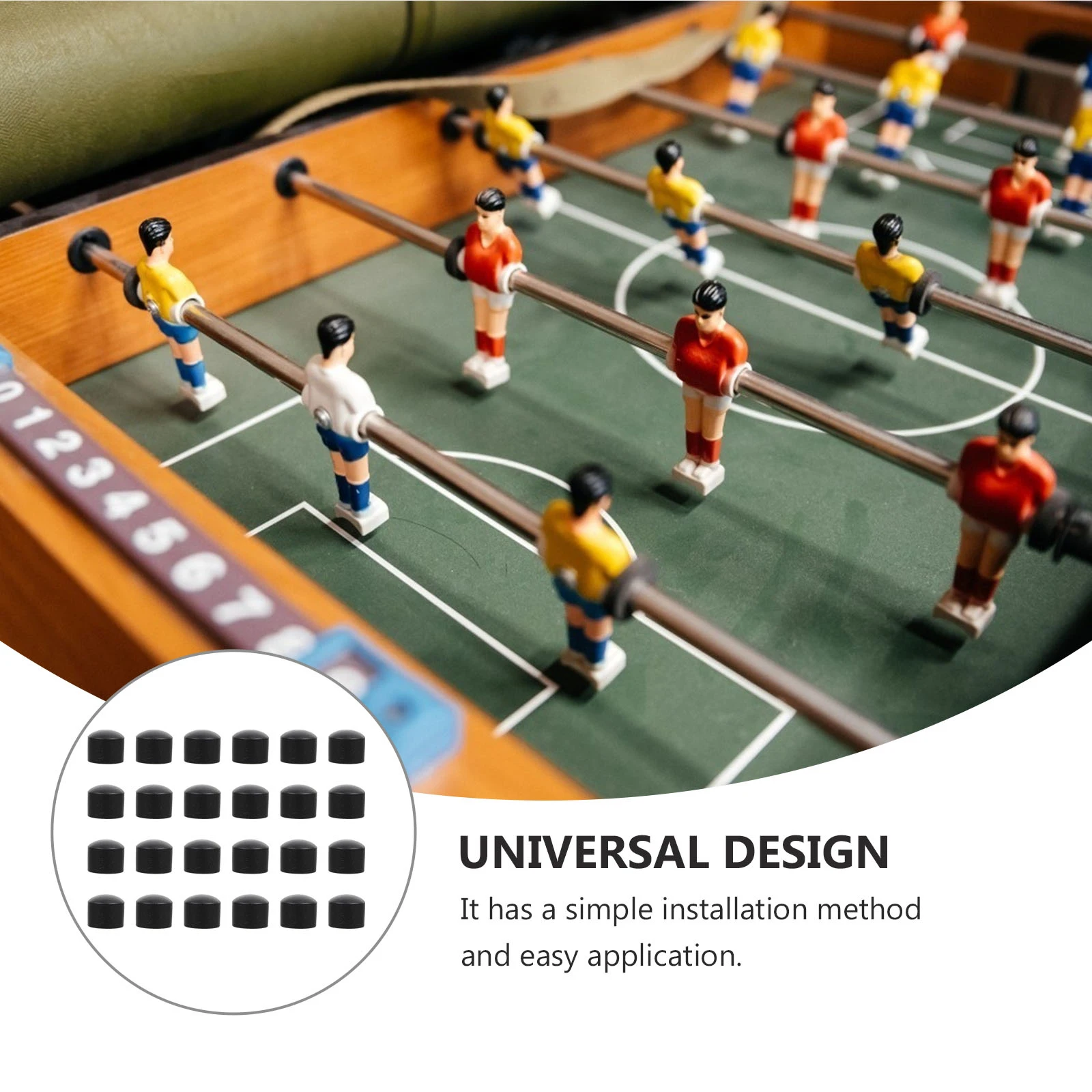 24pcs Foosball Table Pipe Caps Plastic Covers Hose Parts Feet Protectors for Standard Tables Simple Installation Durable
24pcs Foosball Table Pipe Caps Plastic Covers Hose Parts Feet Protectors for Standard Tables Simple Installation Durable