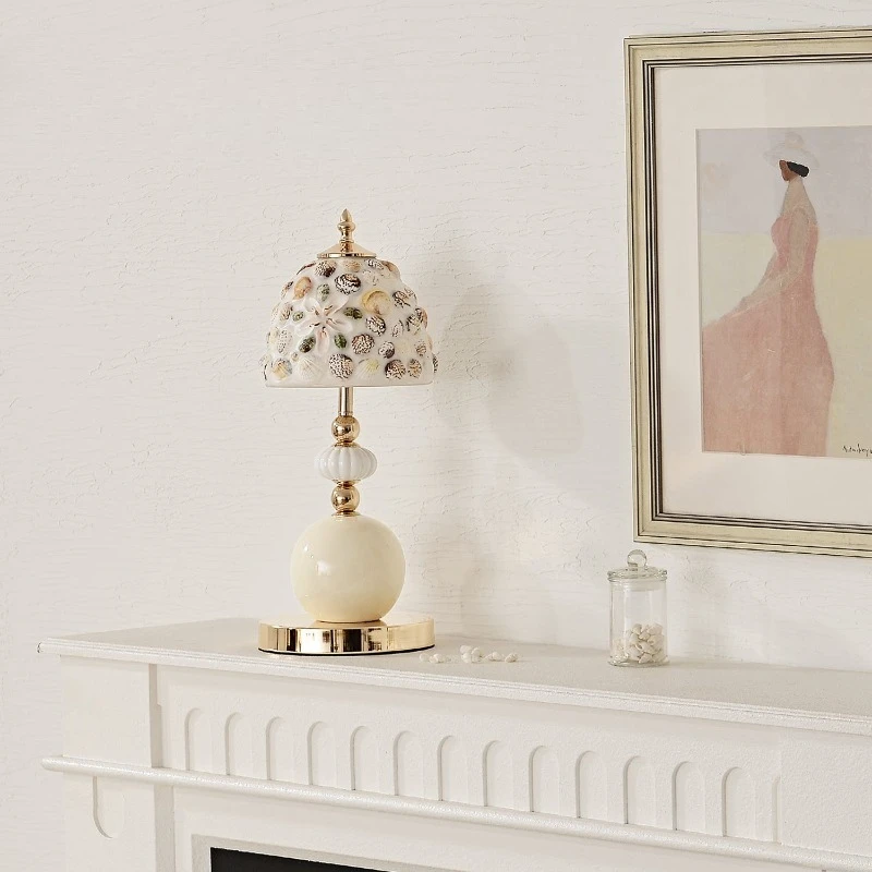 American Retro Ceramics Bedside Table Lamps LED Living Room Sofa Bedroom Study Restaurant Hotel High-end Shell Glass Desk Lights
American Retro Ceramics Bedside Table Lamps LED Living Room Sofa Bedroom Study Restaurant Hotel High-end Shell Glass Desk Lights