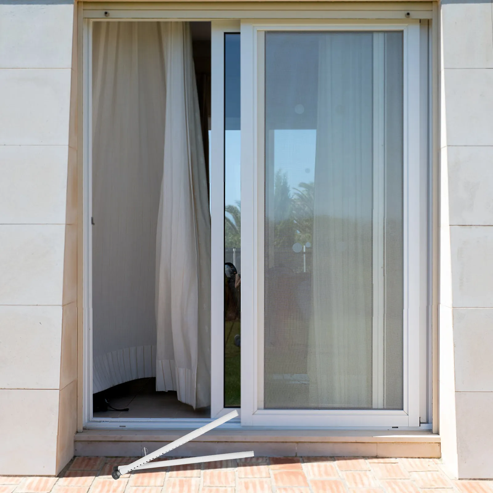 1Set Retractable Adjustable Door and Window Security -50 Inch Steel Safety Bar No Drill Installation Sliding Glass Patio
1Set Retractable Adjustable Door and Window Security -50 Inch Steel Safety Bar No Drill Installation Sliding Glass Patio