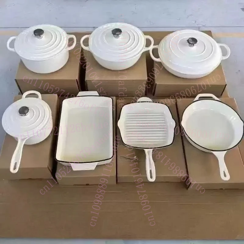 7-Piece Cast Iron Enamel Dutch Oven Set Kitchen Casserole Soup Stock Pots Pans Cookware
7-Piece Cast Iron Enamel Dutch Oven Set Kitchen Casserole Soup Stock Pots Pans Cookware