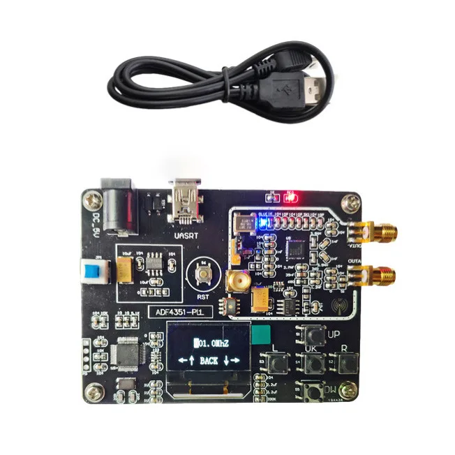 ADF4351 Onboard STM32 MCU Phase Locked Loop Module 35M-4.4G RF Signal Source, Frequency Sweeper
ADF4351 Onboard STM32 MCU Phase Locked Loop Module 35M-4.4G RF Signal Source, Frequency Sweeper
