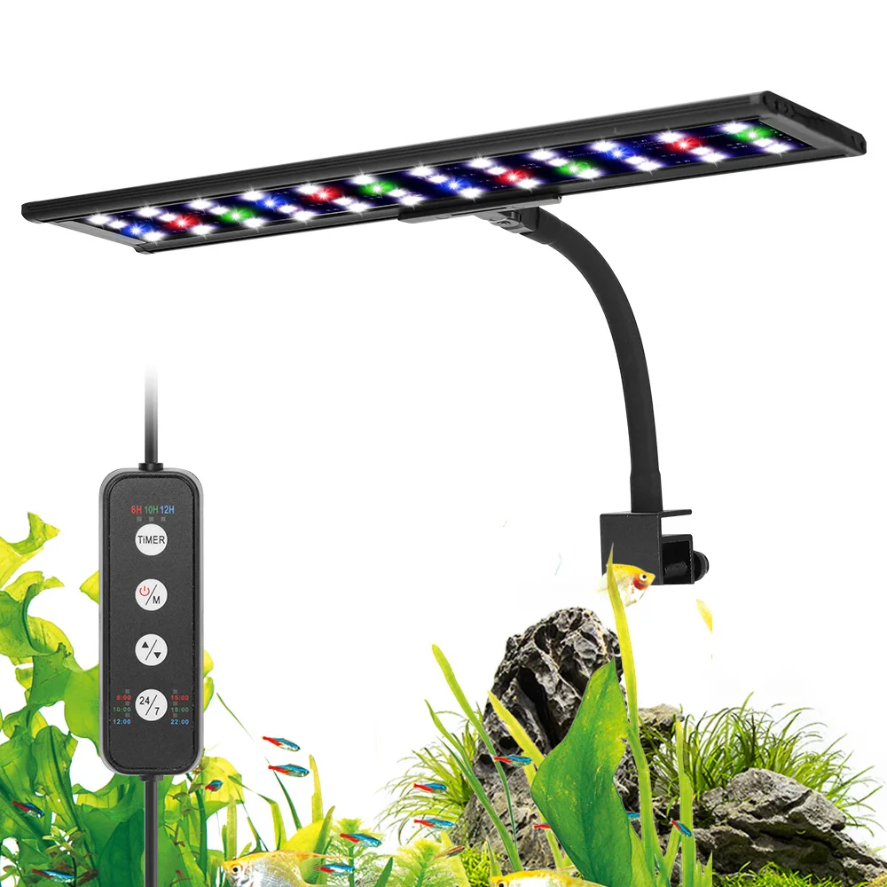 24/7 Light Cycle Fish Tank LED Light Aluminum Aquarium Planted Light with Remote Control,Sunrise Daylight Sunset Moonlight Modes
24/7 Light Cycle Fish Tank LED Light Aluminum Aquarium Planted Light with Remote Control,Sunrise Daylight Sunset Moonlight Modes