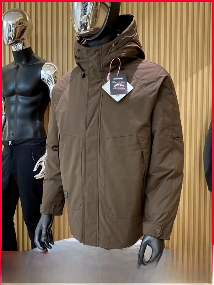 Мужская пуховая куртка с капюшоном для улицы, ветрозащитная, теплая, удобная, с застежкой-молнией из полиэфирного волокна с перьями Du, водонепроницаемая, Trea...
Мужская пуховая куртка с капюшоном для улицы, ветрозащитная, теплая, удобная, с застежкой-молнией из полиэфирного волокна с перьями Du, водонепроницаемая, Trea...