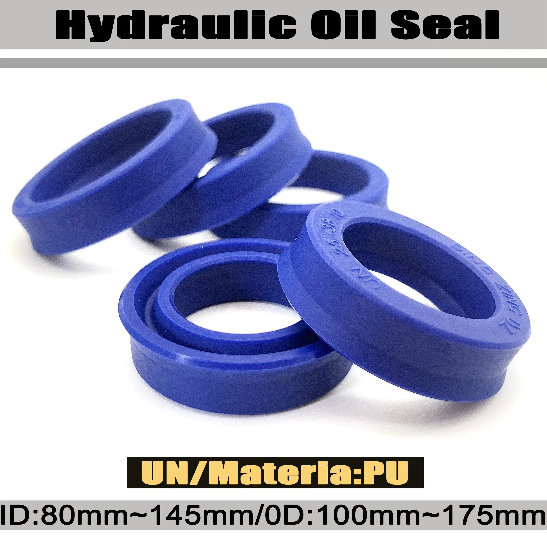 ID 80mm~145mm OD 100mm~175mm Professional Blue Polyurethane UN Type Oil Seal High Temp & Abrasion Resistance Prevent Leakage
ID 80mm~145mm OD 100mm~175mm Professional Blue Polyurethane UN Type Oil Seal High Temp & Abrasion Resistance Prevent Leakage