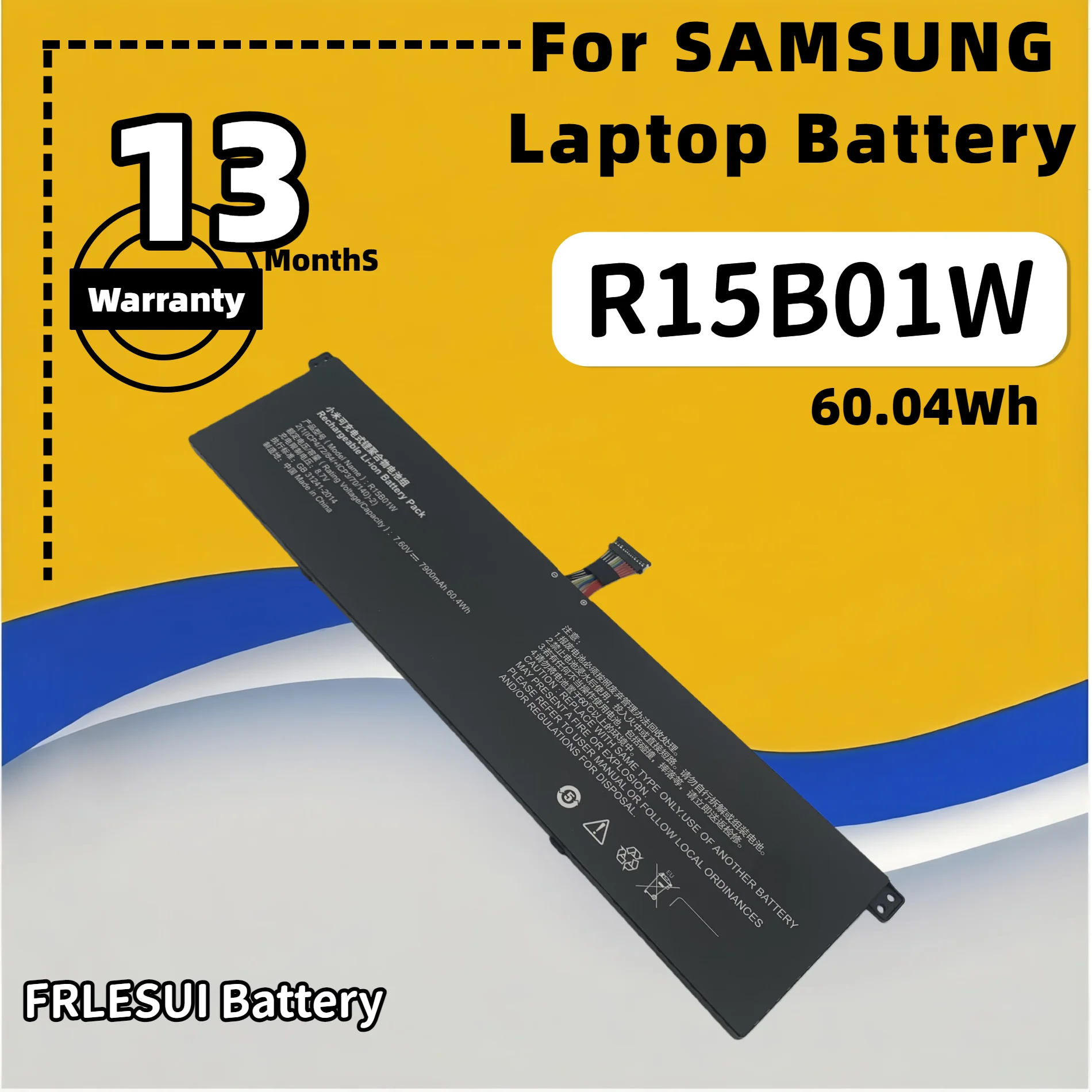 FRLESUI R15B01W Аккумулятор для ноутбука Xiaomi Pro 15,6 дюймов серии TM1701 171501-AQ TM1707 R15B01W Аккумулятор для ноутбука 13 месяцев гарантии
FRLESUI R15B01W Аккумулятор для ноутбука Xiaomi Pro 15,6 дюймов серии TM1701 171501-AQ TM1707 R15B01W Аккумулятор для ноутбука 13 месяцев гарантии