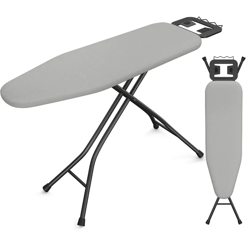 Foldable Ironing Board, Heavy Duty Iron Board with 9 Adjustable Heights, 4 Layer Cover and Safety Iron Rest, Gray
Foldable Ironing Board, Heavy Duty Iron Board with 9 Adjustable Heights, 4 Layer Cover and Safety Iron Rest, Gray