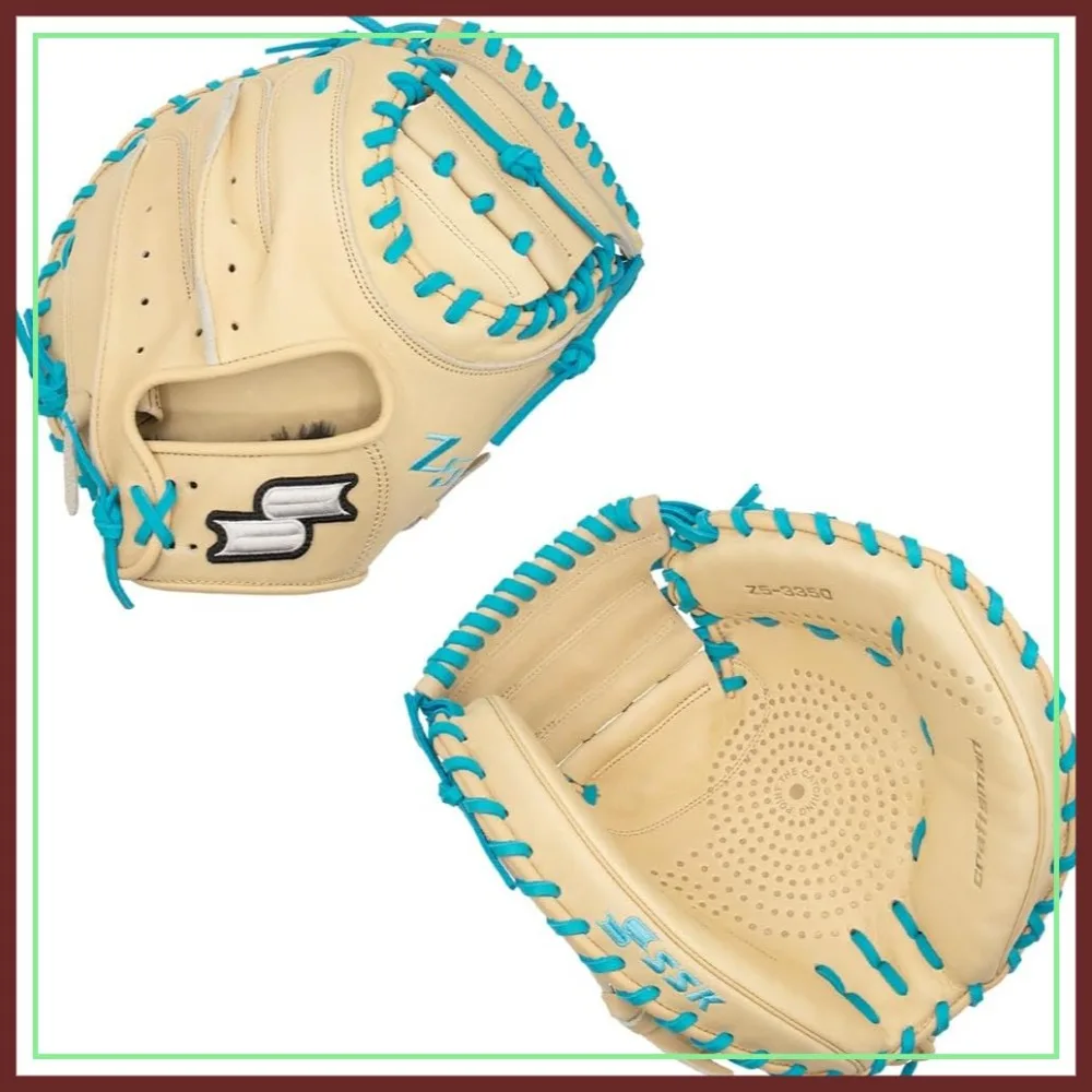 32.5"-34" Baseball Catcher's Mitt, Right & Left Hand Throw, Durable Leather
32.5"-34" Baseball Catcher's Mitt, Right & Left Hand Throw, Durable Leather