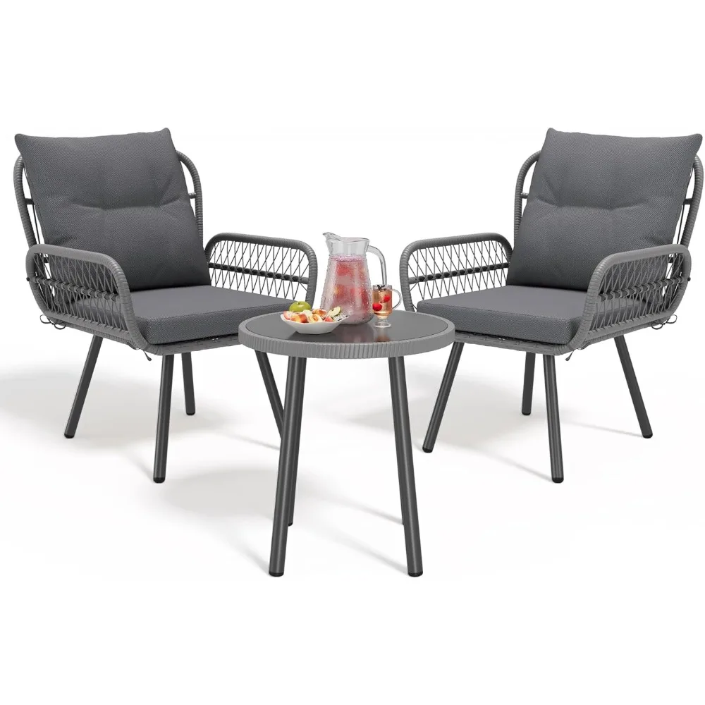 Patio Furniture Sets,Bistro Table and Chairs Set of 2, with Glass Table,Outdoor Furniture Sets for Balcony, Patio, Porch, Backy
Patio Furniture Sets,Bistro Table and Chairs Set of 2, with Glass Table,Outdoor Furniture Sets for Balcony, Patio, Porch, Backy