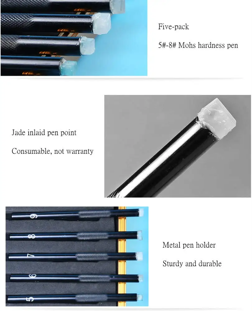 Mohs Hardness Test Kit Mohs Hardness Picks 5 Pack Mohs Hardness Tester Industrial Mineral Identification Kit Gem Jade Jewelry
Mohs Hardness Test Kit Mohs Hardness Picks 5 Pack Mohs Hardness Tester Industrial Mineral Identification Kit Gem Jade Jewelry