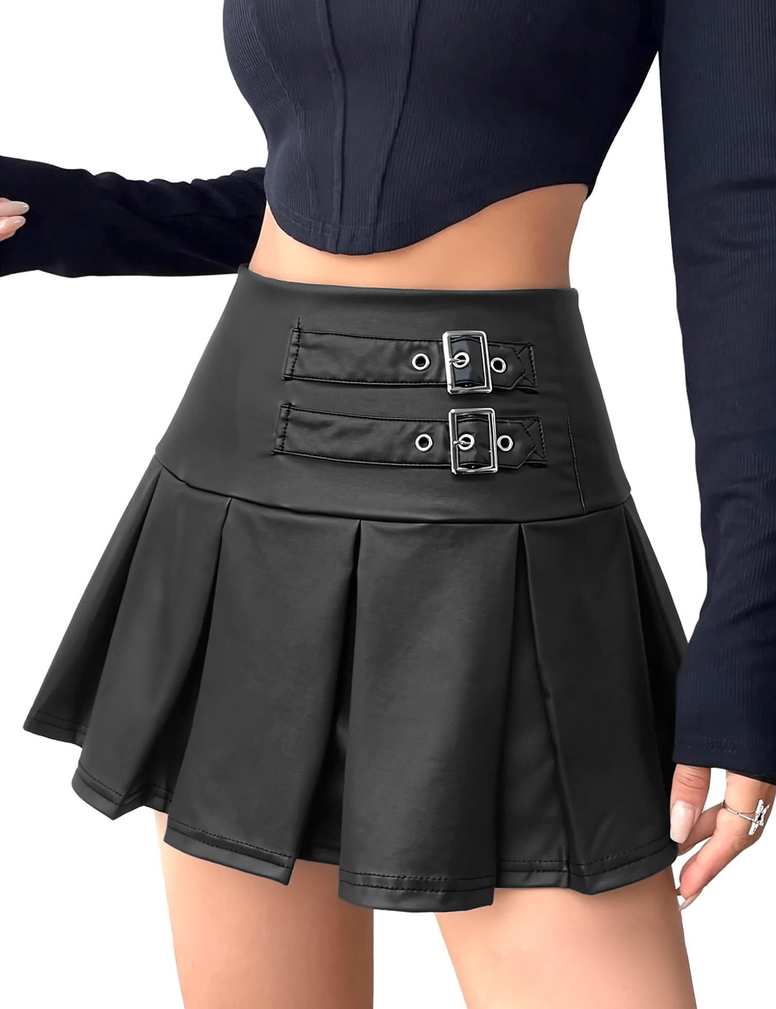 Women Sexy Matte Faxu Leather Mini Pleasted Skirt Party, Club, Casual Hot New Lady PU Skirts
Women Sexy Matte Faxu Leather Mini Pleasted Skirt Party, Club, Casual Hot New Lady PU Skirts