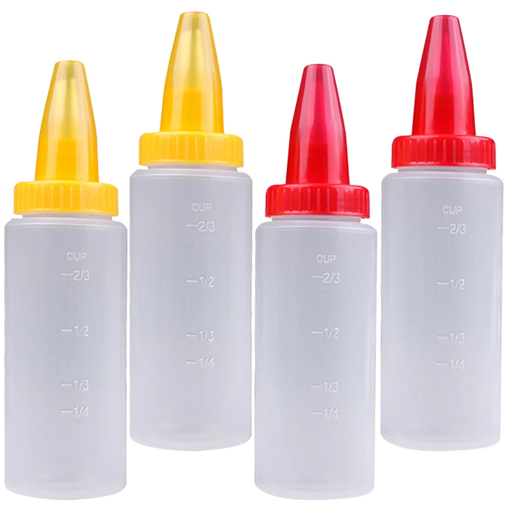 4 Pcs Squeeze Bottle Straight Mounting Pot Frosting Small Decorating Household Multi-function Dispensing Baking Accessory
4 Pcs Squeeze Bottle Straight Mounting Pot Frosting Small Decorating Household Multi-function Dispensing Baking Accessory