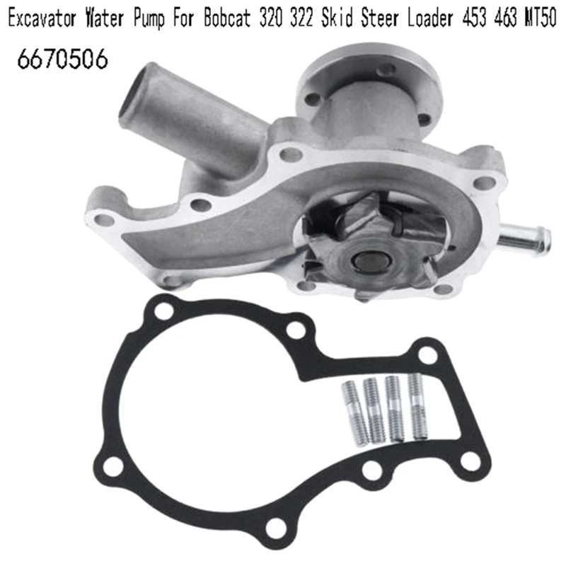 Водяной насос 6670506 для экскаватора Bobcat 320 322, погрузчик с бортовым поворотом 453 463 MT50 
Водяной насос 6670506 для экскаватора Bobcat 320 322, погрузчик с бортовым поворотом 453 463 MT50