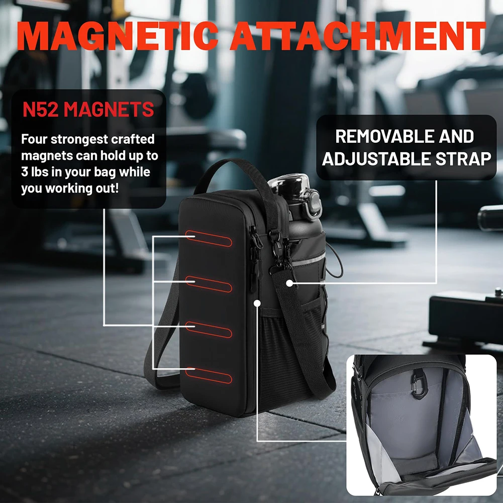 Magnetic Gym Bag Water Bottle Holder Gym Pouch for Men Women Gym Accessories Organizer
Magnetic Gym Bag Water Bottle Holder Gym Pouch for Men Women Gym Accessories Organizer