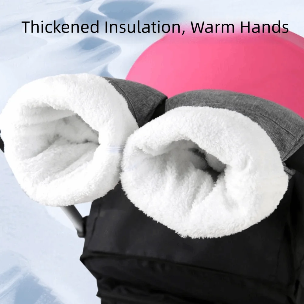 Warm Fleece Lined Winter Strollers Gloves Waterproof Nylon Exterior Thicken Pushchair Mittens Anti-Freeze Easy Wear
Warm Fleece Lined Winter Strollers Gloves Waterproof Nylon Exterior Thicken Pushchair Mittens Anti-Freeze Easy Wear