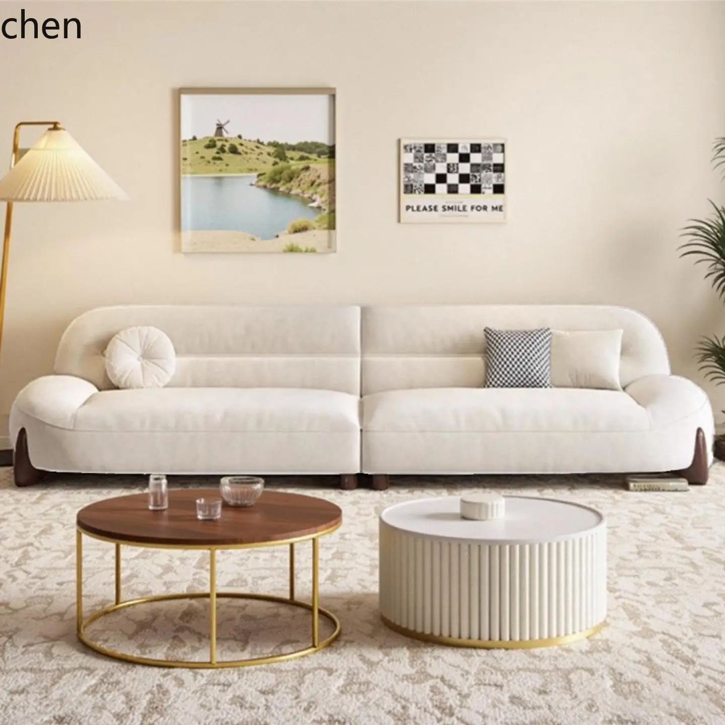 ZML modern minimalist cloud skin-friendly flannel small apartment living room straight row sofa
ZML modern minimalist cloud skin-friendly flannel small apartment living room straight row sofa