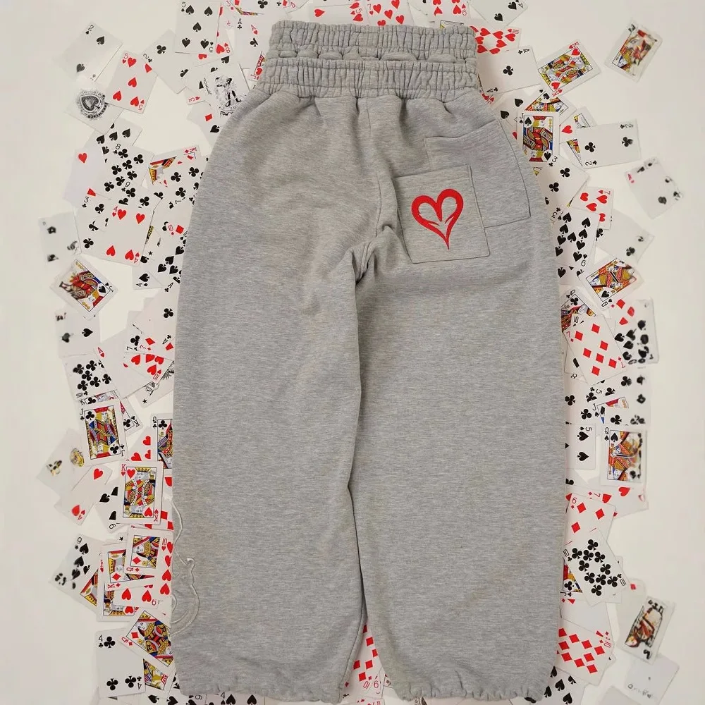 Streetwear Y2k Double Waist Jogging Poker Pants Embroidered Loose Piece Sweatpants Men's and Women's Gothic Hip Hop Casual Pants
Streetwear Y2k Double Waist Jogging Poker Pants Embroidered Loose Piece Sweatpants Men's and Women's Gothic Hip Hop Casual Pants