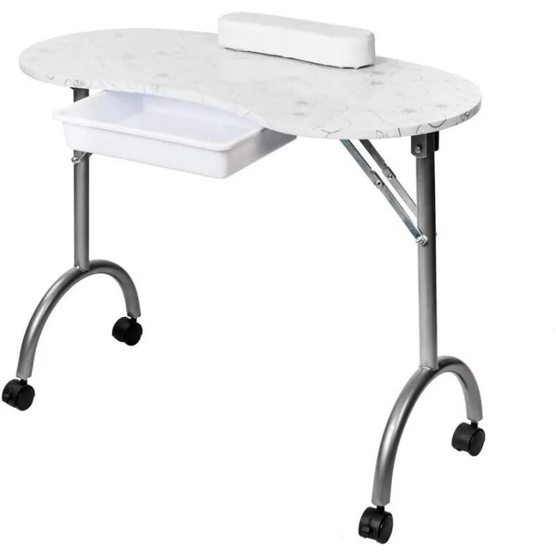 Portable Manicure Table Nail Desk Workstation with Arm Rest & Drawer Salon Spa Nail Equipment
Portable Manicure Table Nail Desk Workstation with Arm Rest & Drawer Salon Spa Nail Equipment