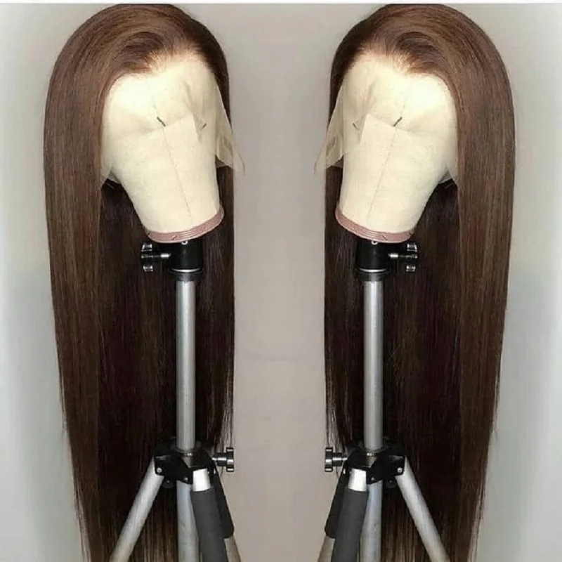 26 Inch 180Density Dark Brown Silky Straight Lace Front Wig For Women with Babyhair Preplucked Heat Resistant Glueless
26 Inch 180Density Dark Brown Silky Straight Lace Front Wig For Women with Babyhair Preplucked Heat Resistant Glueless