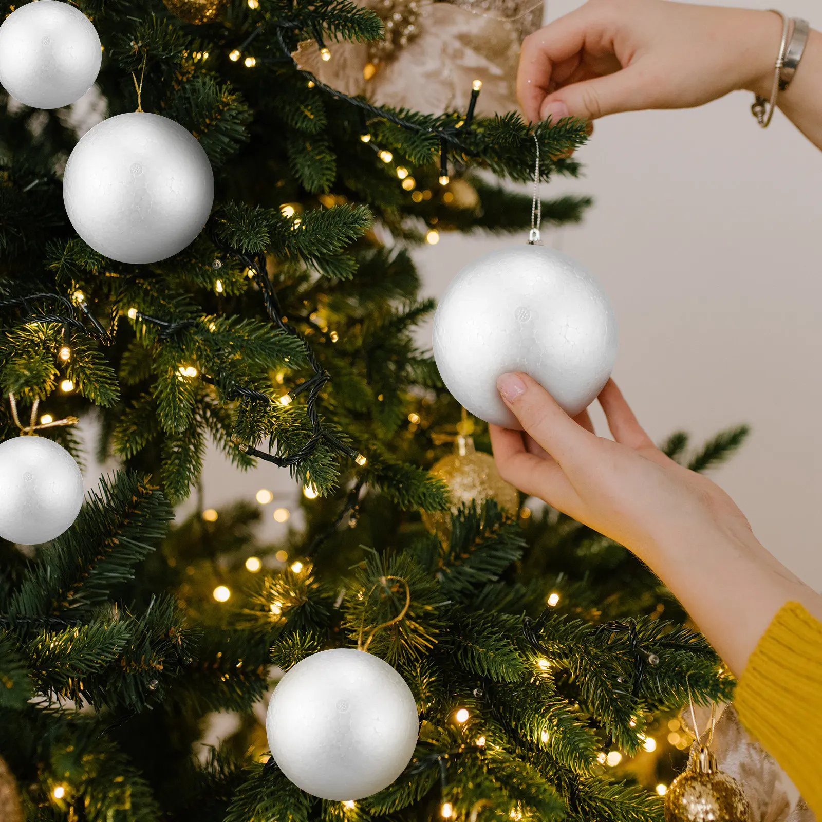 40Pcs Foam Craft Balls Round White Foam Balls 5 Sizes Smooth Surface Excellent for DIY Decoration Art Craft Party Holiday
40Pcs Foam Craft Balls Round White Foam Balls 5 Sizes Smooth Surface Excellent for DIY Decoration Art Craft Party Holiday