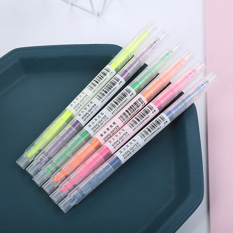 3pcs/set Stationery Double Writing Creativity Multicolor Dual-ended Cute Art Marker Graffiti Highlighter
3pcs/set Stationery Double Writing Creativity Multicolor Dual-ended Cute Art Marker Graffiti Highlighter
