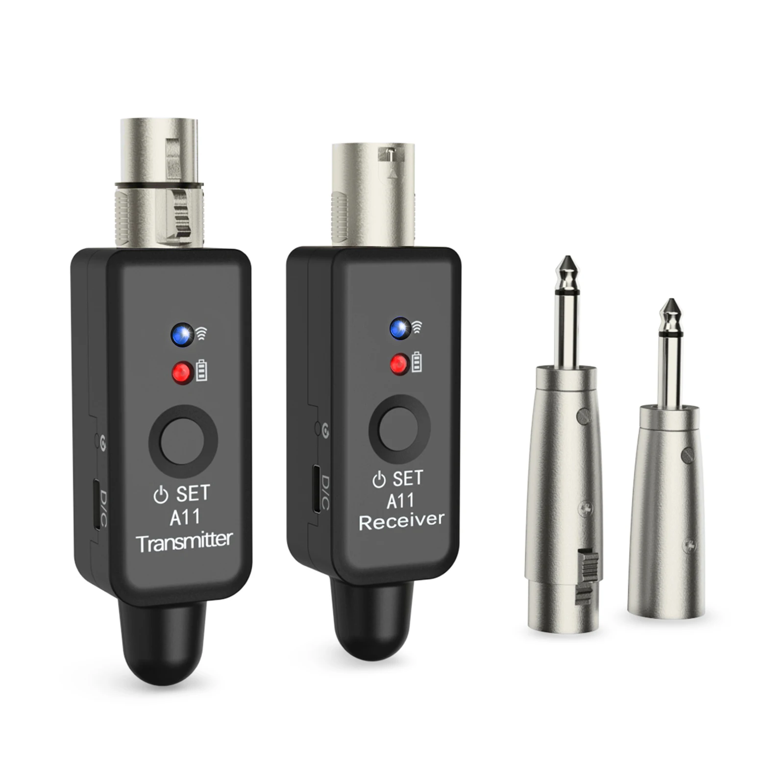 2.4GHz Wireless Microphone System Wireless Microphone Transmitter Receiver XLR Mic Converter for Live Interview/Studio
2.4GHz Wireless Microphone System Wireless Microphone Transmitter Receiver XLR Mic Converter for Live Interview/Studio