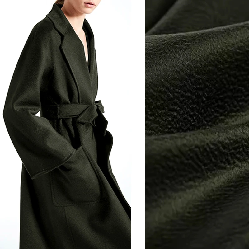 148CM Wide 520G/M Dyed Wool Fabric for DIY Dress Coat Jacket for Winter Autumn Jacket Thick Water Wave Dark Green Fabric E1466
148CM Wide 520G/M Dyed Wool Fabric for DIY Dress Coat Jacket for Winter Autumn Jacket Thick Water Wave Dark Green Fabric E1466