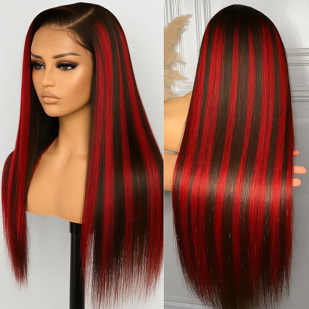 200% Плотность 5x5 Прозрачный передний парик из кружева без клея Красный Черный Прямые фронтальные кружевные бразильские волосы Парики для женщин
200% Плотность 5x5 Прозрачный передний парик из кружева без клея Красный Черный Прямые фронтальные кружевные бразильские волосы Парики для женщин