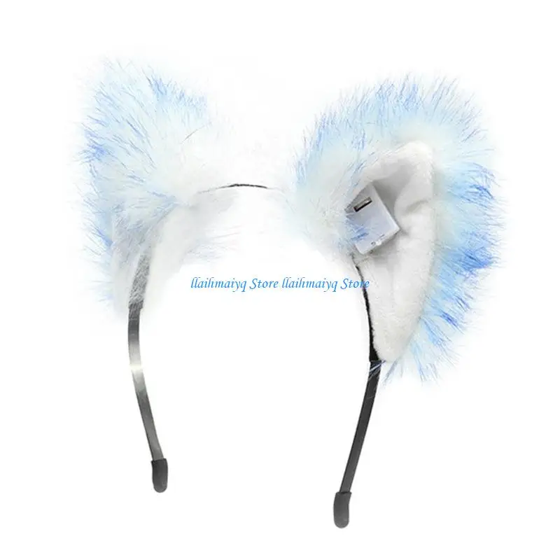 573B Glowing Cats Ear Hairband With Removable Tail Adjustable Fit Perfect For Dance Parties
573B Glowing Cats Ear Hairband With Removable Tail Adjustable Fit Perfect For Dance Parties