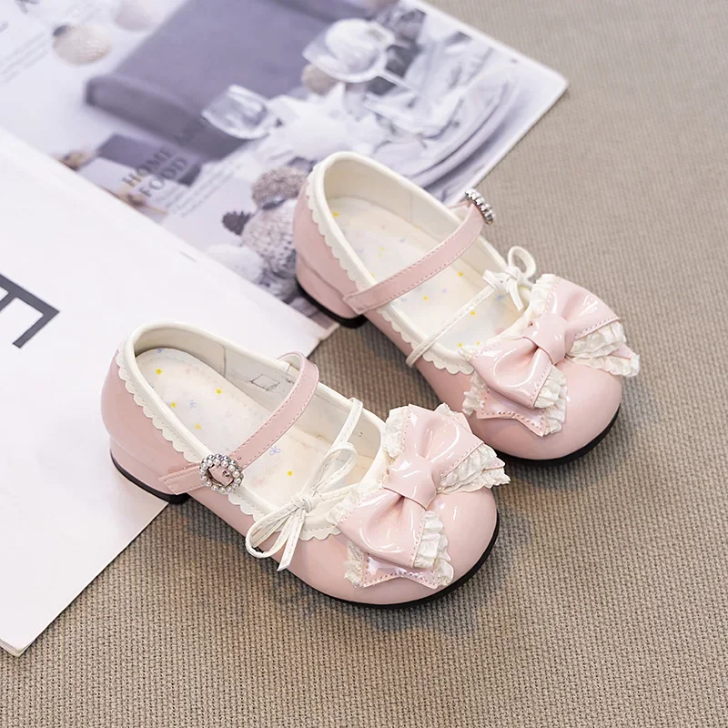 Girls' Low-Heel Leather Princess Shoes 2025 Spring New Kids Bow-Accented Footwear Non-Slip Slip-Ons
Girls' Low-Heel Leather Princess Shoes 2025 Spring New Kids Bow-Accented Footwear Non-Slip Slip-Ons