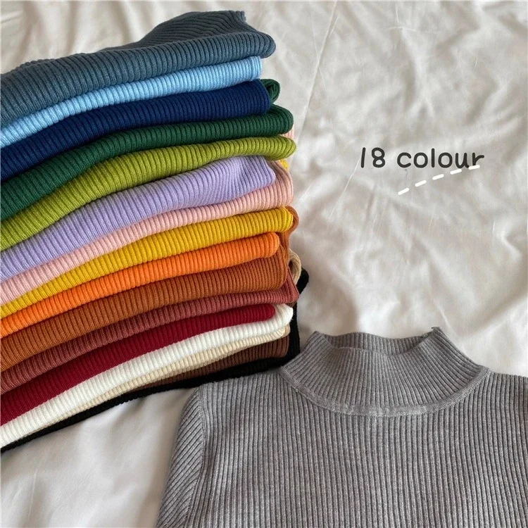 Knitted Turtleneck Sweater Women Autumn Knitwears Winter Warm Solid Color Strip Top Korean Style Long Sleeves Versatile Pullover
Knitted Turtleneck Sweater Women Autumn Knitwears Winter Warm Solid Color Strip Top Korean Style Long Sleeves Versatile Pullover