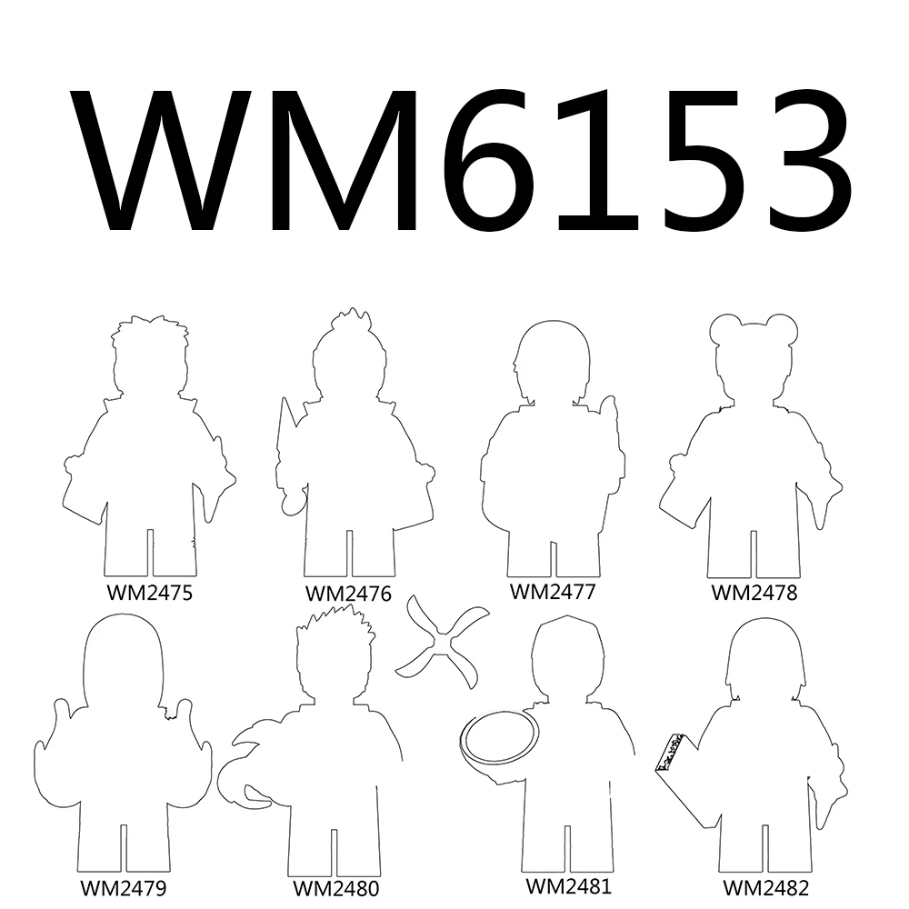 WM6153 Аниме Минифигурки Строительные Блоки Игрушка WM2475 WM2476 WM2477 WM2478 WM2479 WM2480 WM2481 WM2482
WM6153 Аниме Минифигурки Строительные Блоки Игрушка WM2475 WM2476 WM2477 WM2478 WM2479 WM2480 WM2481 WM2482