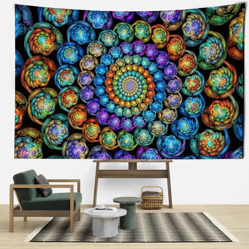VIKAMA Boho Psychedelic Tapestry, Vibrant Rainbow Mandala Wall Art Cloth for Bedroom, Living Room, Dorm & Bohemian Decor
VIKAMA Boho Psychedelic Tapestry, Vibrant Rainbow Mandala Wall Art Cloth for Bedroom, Living Room, Dorm & Bohemian Decor