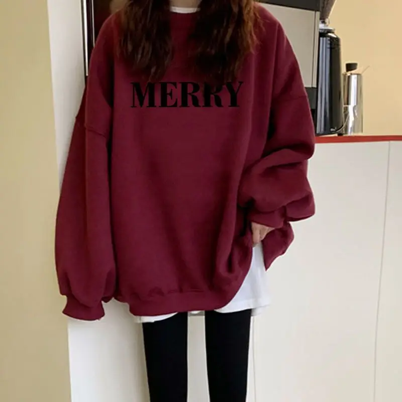 Autumn Hoodie Women's Top Thin Korean All-match BF Lazy Style Preppy Style Casual OL Simplicity Trend Fashion Red Neat Hipster
Autumn Hoodie Women's Top Thin Korean All-match BF Lazy Style Preppy Style Casual OL Simplicity Trend Fashion Red Neat Hipster