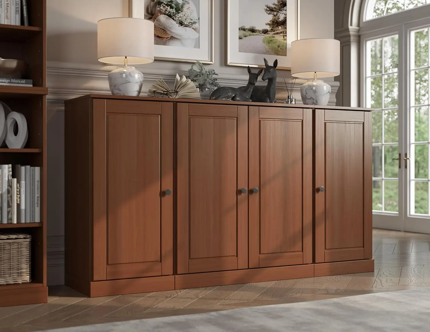 Solid Wood Sideboard Buffet Cabinet Raised Panel Doors Eco-Friendly 65" Dining Storage, Customized
Solid Wood Sideboard Buffet Cabinet Raised Panel Doors Eco-Friendly 65" Dining Storage, Customized