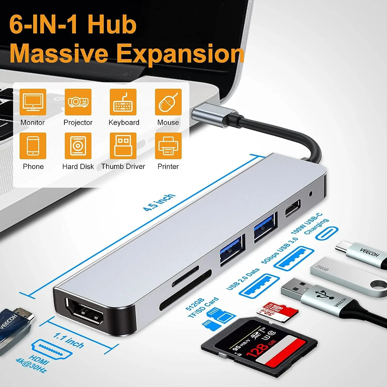 Док-станция USB подходит для Huawei MacBook, Apple iPad Док-станция типа C «шесть в одном» для портов типа C для ноутбуков
Док-станция USB подходит для Huawei MacBook, Apple iPad Док-станция типа C «шесть в одном» для портов типа C для ноутбуков
