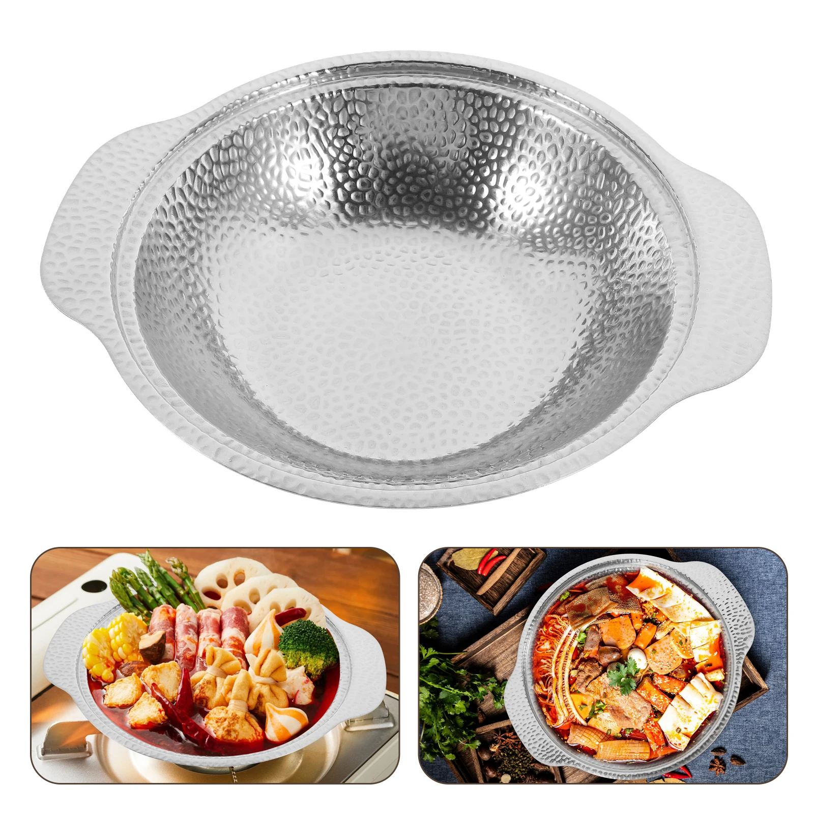 Stainless Steel Sukiyaki Japanese Style Hot Seafood Soup Pot For Ramen Cooking Household Restaurant Use Dry Pot
Stainless Steel Sukiyaki Japanese Style Hot Seafood Soup Pot For Ramen Cooking Household Restaurant Use Dry Pot