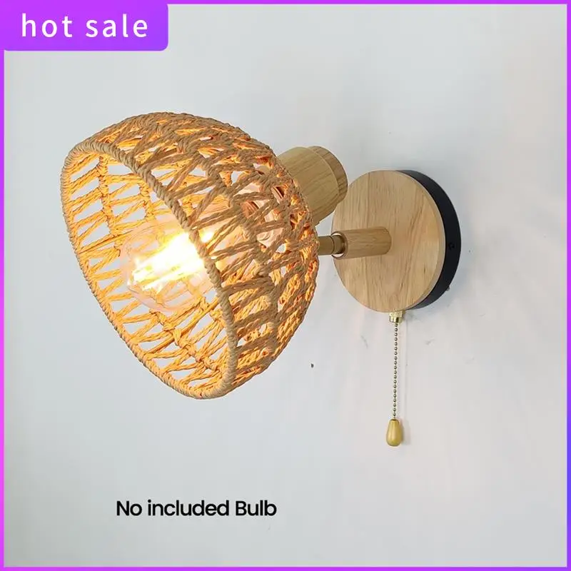 A26I-Rattan Wall Sconces Retro Japanese Style Bedside Wall Lamp For Bedroom Living Room Wall Light Zipper Lights
A26I-Rattan Wall Sconces Retro Japanese Style Bedside Wall Lamp For Bedroom Living Room Wall Light Zipper Lights