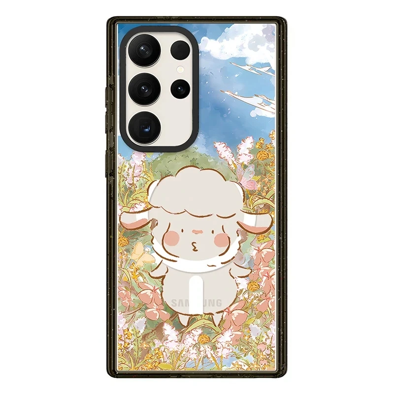Cartoon Lamb MagSafe Acrylic Black Border Case for Samsung Galaxy S24 Ultra S23 Ultra S22 Ultra Cover Shell
Cartoon Lamb MagSafe Acrylic Black Border Case for Samsung Galaxy S24 Ultra S23 Ultra S22 Ultra Cover Shell