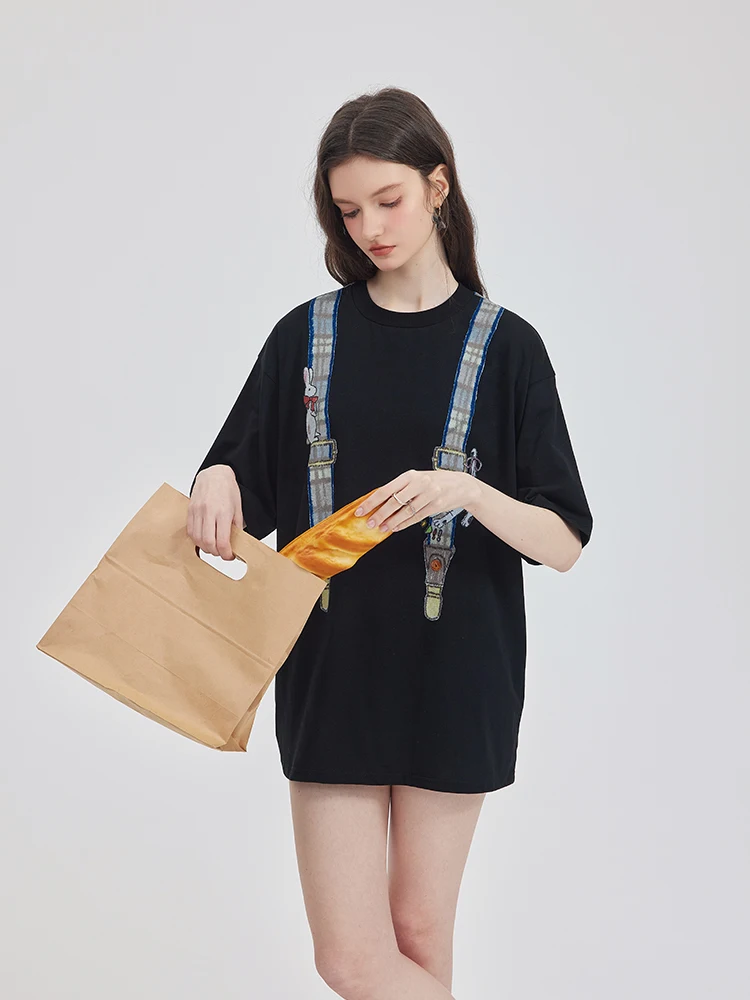 OoofYang Summer 2025 Slim Fit Loose Lazy Style round Neck Short Sleeve T-Shirt with Strap Floral Print Casual Women Top
OoofYang Summer 2025 Slim Fit Loose Lazy Style round Neck Short Sleeve T-Shirt with Strap Floral Print Casual Women Top