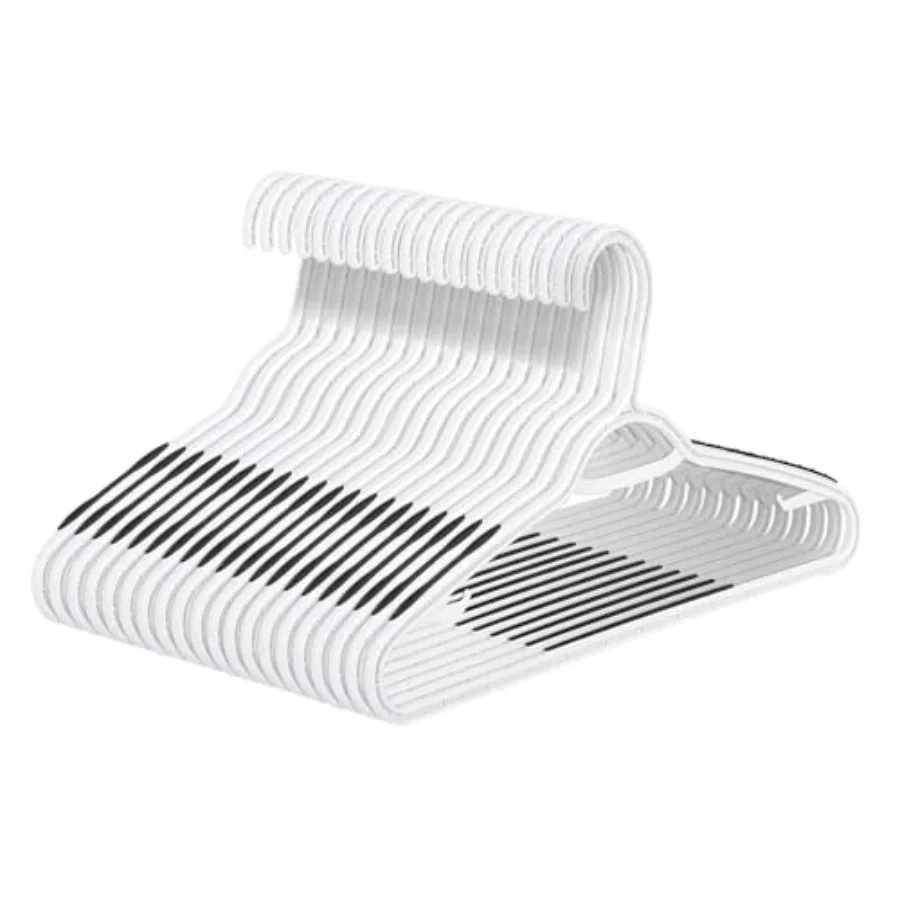 Plastic Hangers 50 Pack - Non Slip Clothes HangersHolds up to 18 lbs Slim Space Saving Hangers for Suit Dress t Shirts Blouse C
Plastic Hangers 50 Pack - Non Slip Clothes HangersHolds up to 18 lbs Slim Space Saving Hangers for Suit Dress t Shirts Blouse C