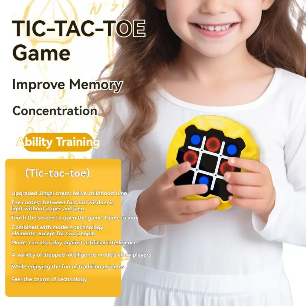 Электронная игра TIC-TAC-TOE для тренировки памяти, обучающая настольная игровая консоль-головоломка, забавная игра-игра 4-в-1 с нутами и крестами
Электронная игра TIC-TAC-TOE для тренировки памяти, обучающая настольная игровая консоль-головоломка, забавная игра-игра 4-в-1 с нутами и крестами