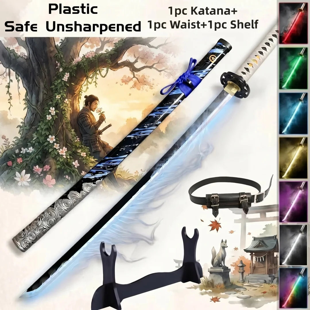 40inch Ghost Of Tsushima Katana Anime Cosplay Prop Sword Vapor Knife Blade Luminous Smoke Real Size 1:1 Scale Plastic Toy Gift
40inch Ghost Of Tsushima Katana Anime Cosplay Prop Sword Vapor Knife Blade Luminous Smoke Real Size 1:1 Scale Plastic Toy Gift