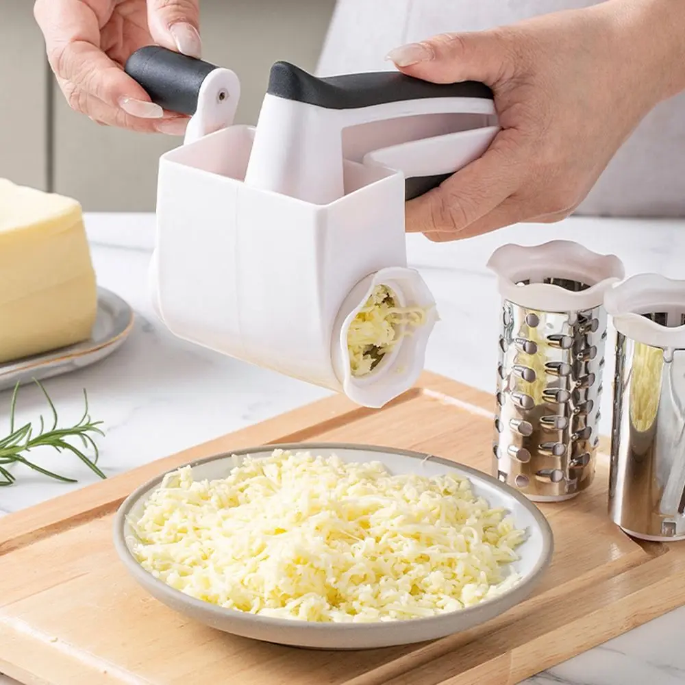 3-in-1 Hand-Cranked Cheese Grater Rotary Multi-functional Parmesan Cheese Shredder Hand Crank Stainless Steel Drum
3-in-1 Hand-Cranked Cheese Grater Rotary Multi-functional Parmesan Cheese Shredder Hand Crank Stainless Steel Drum