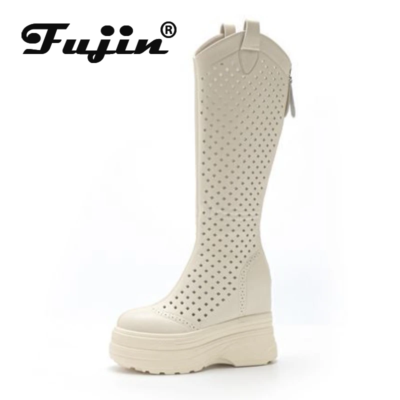 Fujin 11cm Natural Women Boots Autumn Synthetic Knee High Fashion Boots Leather Hollow Platform Wedge British Ankle Spring Shoes
Fujin 11cm Natural Women Boots Autumn Synthetic Knee High Fashion Boots Leather Hollow Platform Wedge British Ankle Spring Shoes