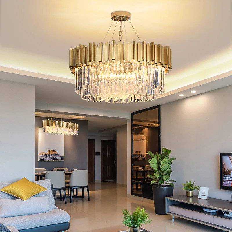 Luxurious Nordic crystal chandelier pendant lamp, modern warm white interior, dining room, bedroom, villa
Luxurious Nordic crystal chandelier pendant lamp, modern warm white interior, dining room, bedroom, villa