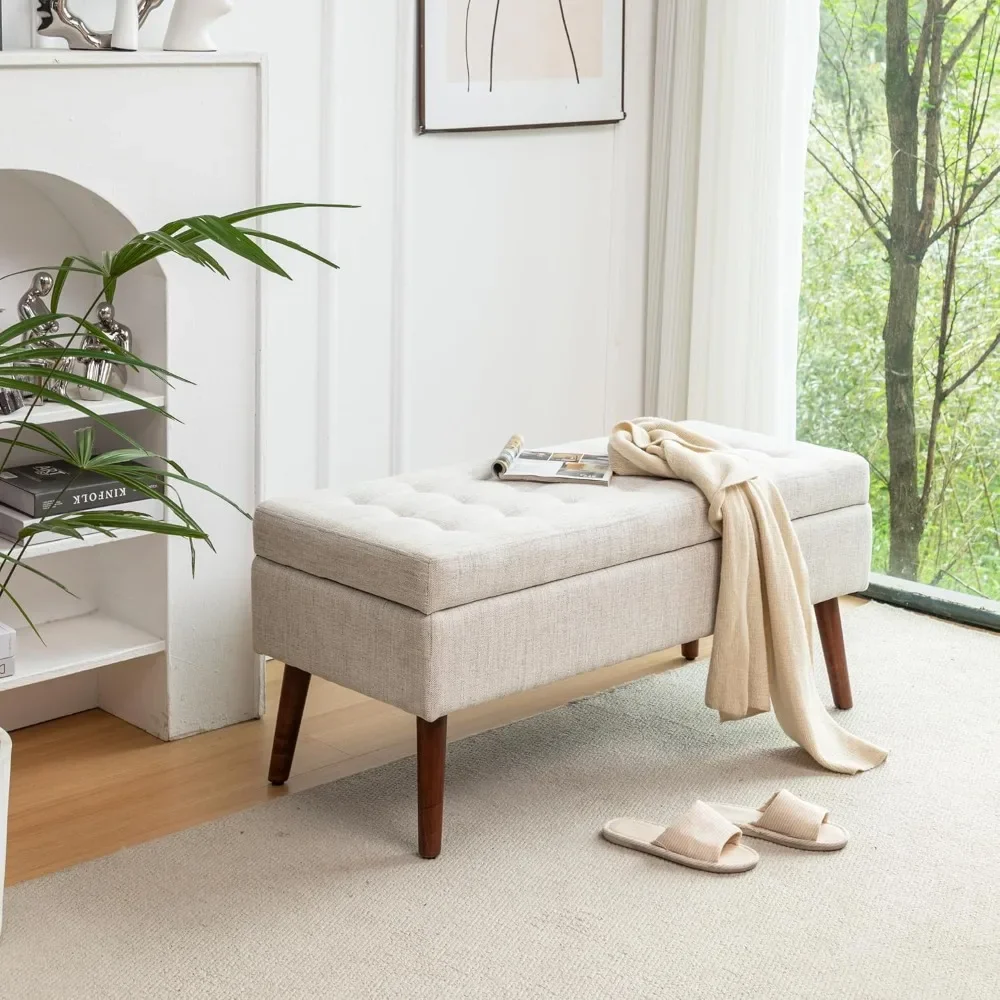 End of Bed Storage Bench, Tufted Foot Bench for End of Bed, Entryway Storage Ottoman Bench, Footstools Bedroom Seat
End of Bed Storage Bench, Tufted Foot Bench for End of Bed, Entryway Storage Ottoman Bench, Footstools Bedroom Seat