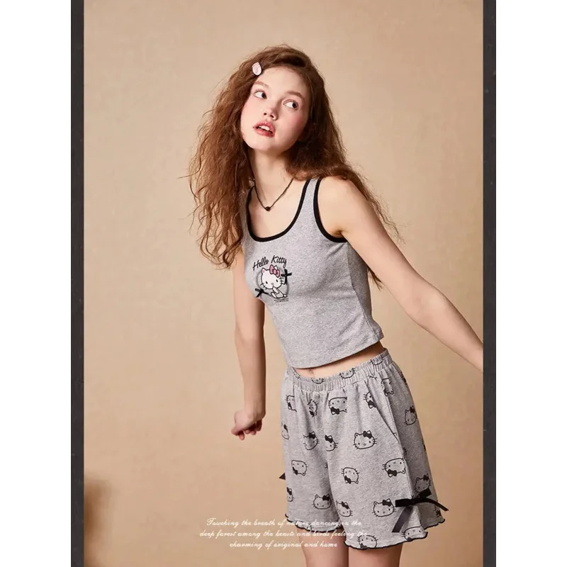 Hello Kitty Y2K Pajama Set Women's Summer Tank & Shorts Kawaii Beach Sleepwear Nightwear Lounge Casual Outfit Gift
Hello Kitty Y2K Pajama Set Women's Summer Tank & Shorts Kawaii Beach Sleepwear Nightwear Lounge Casual Outfit Gift
